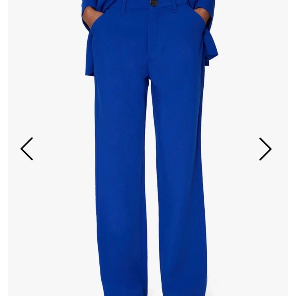 Danielle Bernstein by WEWOREWHAT Blue Trousers Size 8